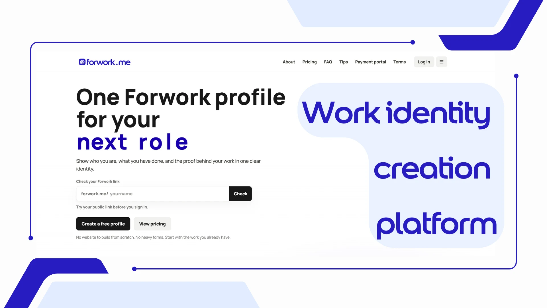 @forwork.me - Nền tảng tạo Work Idenity toàn diện