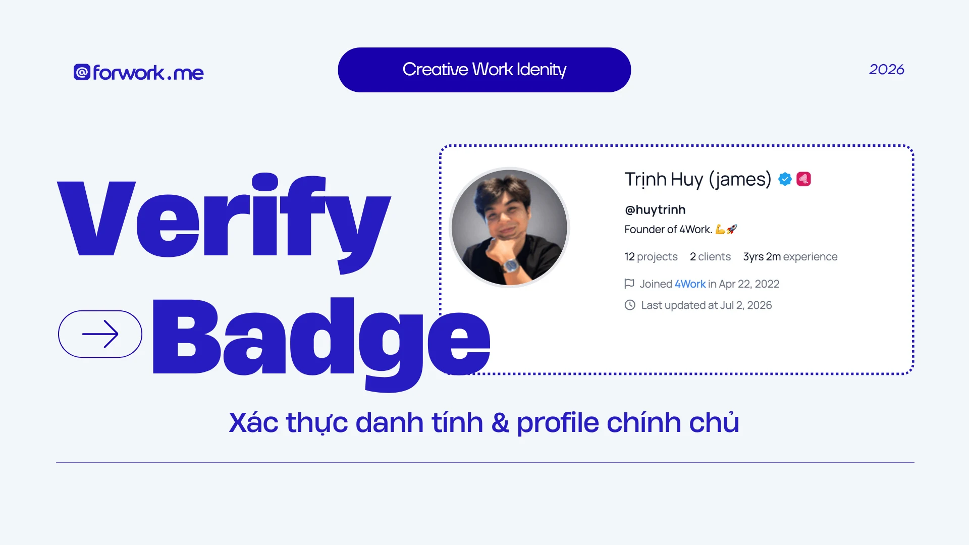 Verify Badge – Xác thực danh tính & website chính chủ